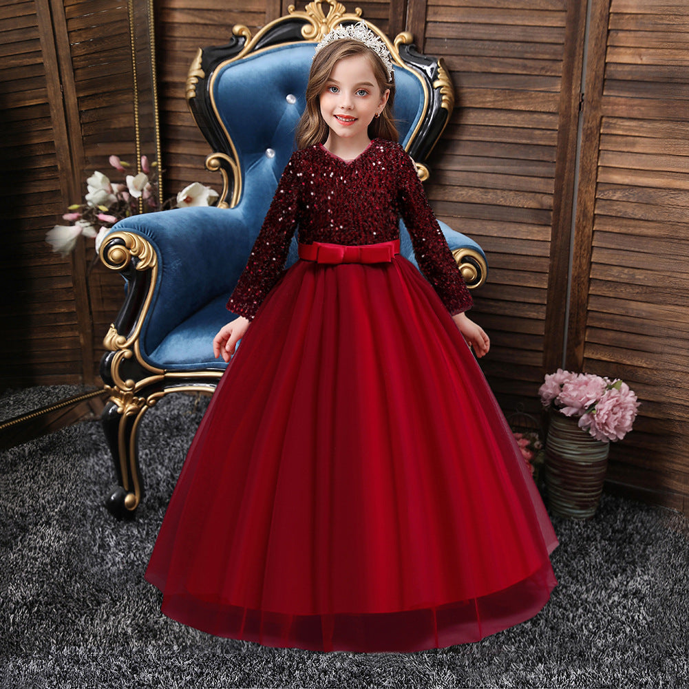 Girls Fashion Cotton Sequin Dress Kids Kamran Fashion