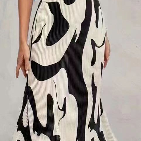Summer New Women's Printed Skirt Kamran Fashion