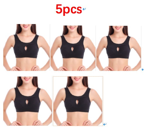 Plus Size Women Bra Ladies Cotton Quake-Proof Underwear Sleep Tops No Buckles Non Wire Lingerie With Removable Padded Kamran Fashion