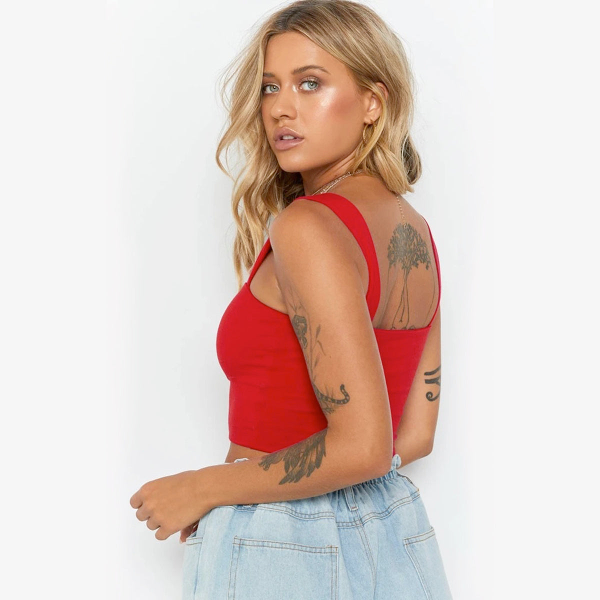 Summer New Fashion Women Crop Top Sexy Sleeveless Tank Tops T-shirt Kamran Fashion
