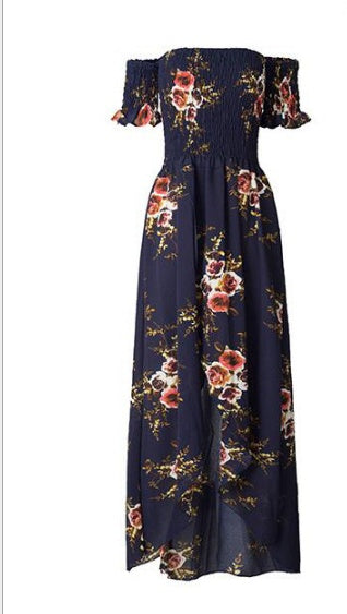 Boho style long dress women Off shoulder beach summer dresses Kamran Fashion