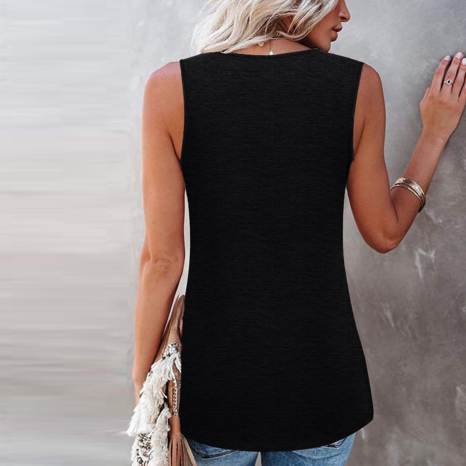 Plus Size 5XL Sexy Lace Tops Summer Women Loose O-Neck Tank Tops Kamran Fashion