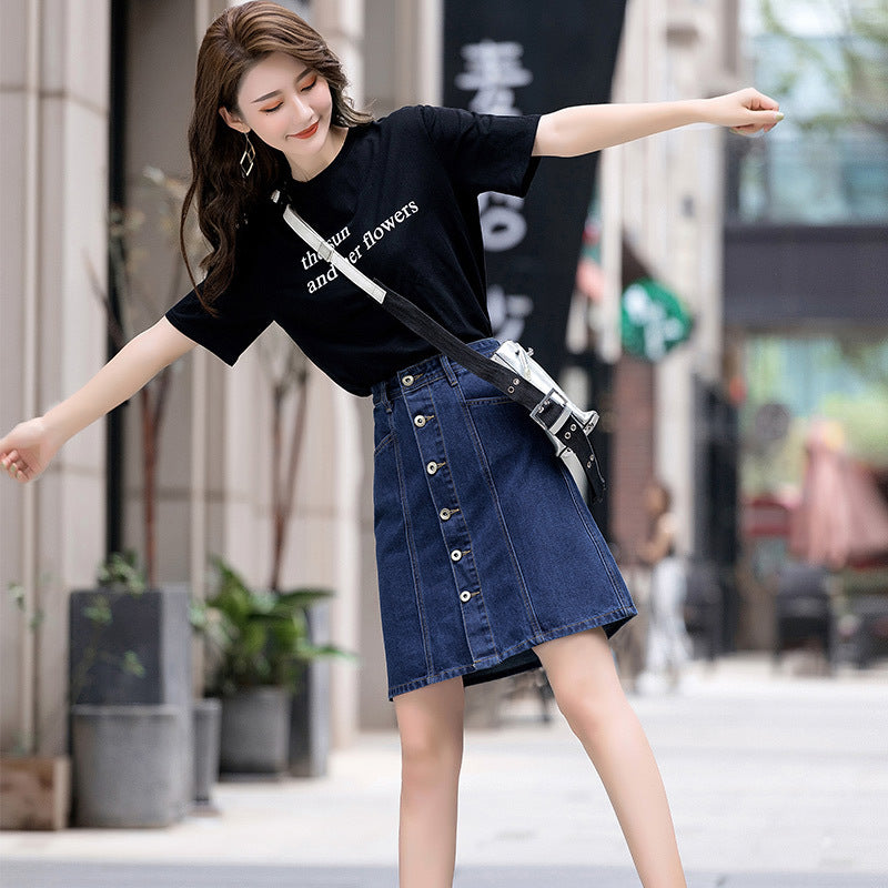 New Skirts, High Waist, A-line Skirts, Are Thin, Plus Size, Mid-length Summer Skirts Kamran Fashion
