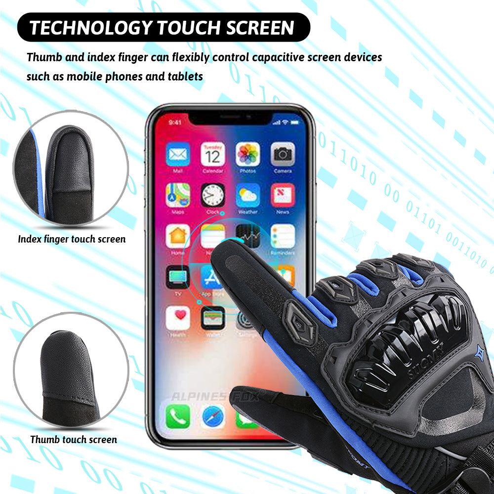 Winter Motorcycle Riding Touch Screen Waterproof Warm Electric Car Long Windproof Gloves Kamran Fashion