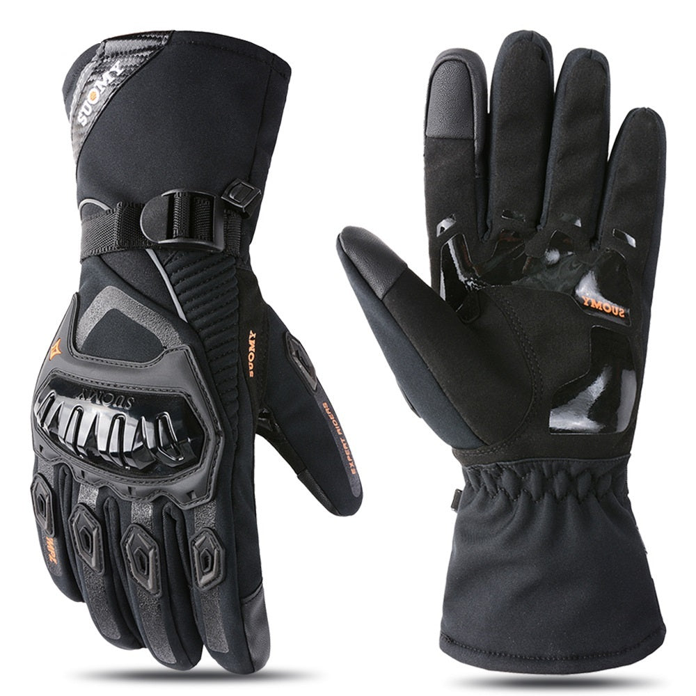 Winter Motorcycle Riding Touch Screen Waterproof Warm Electric Car Long Windproof Gloves Kamran Fashion