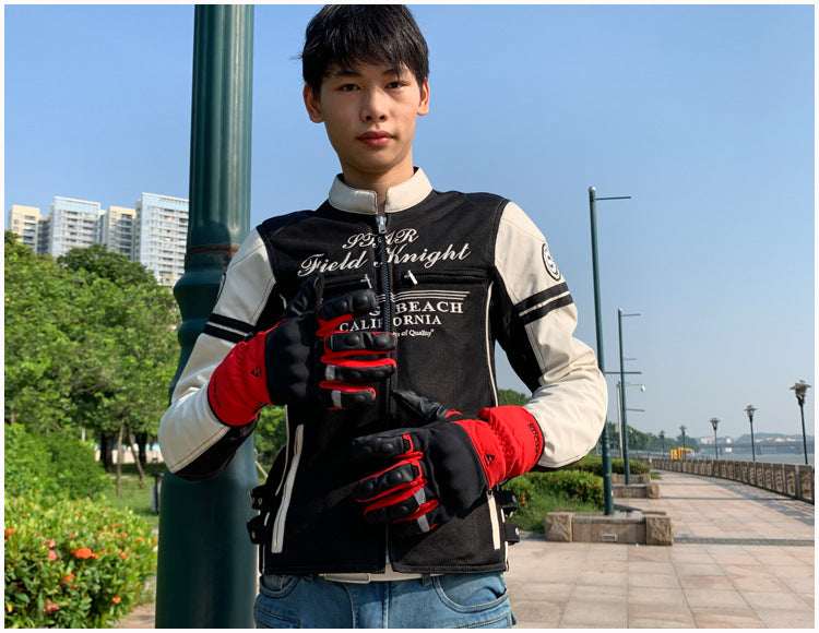 Men's Motorcycle Riding Equipment Waterproof Thickened Warmth Touch Screen Anti-drop Gloves Kamran Fashion