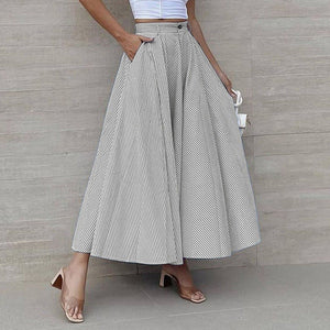 Women's Fashion Summer Stripes Long Dress Kamran Fashion