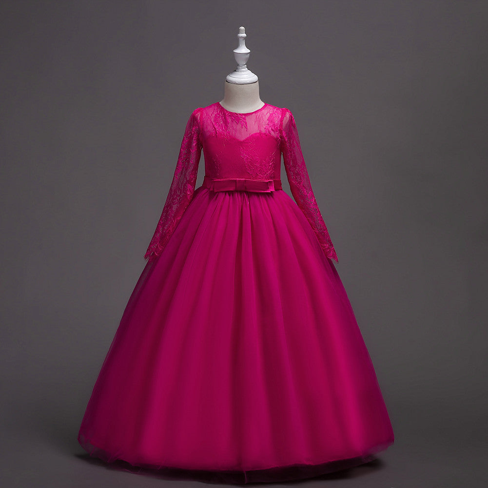 Kids Long Flower Girl Dress Dress Kamran Fashion