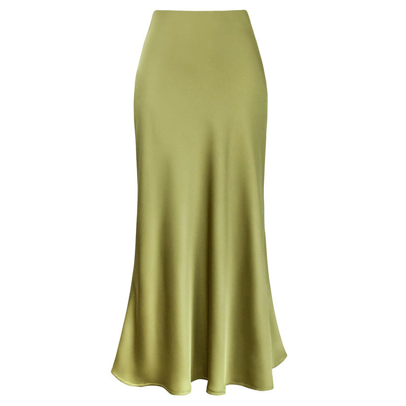 Summer Silky Textured Forged Skirt For Women Kamran Fashion