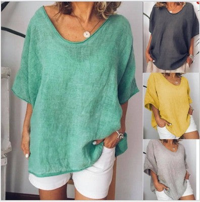 Loose Short Sleeves T-shirt Women Summer Tops Kamran Fashion