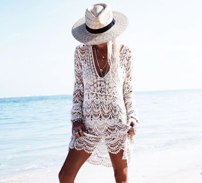 Women sexy bikini Beach cover-up swimwear shirt Tops up swimwear beach summer wear mesh beach shirt warm Kamran Fashion
