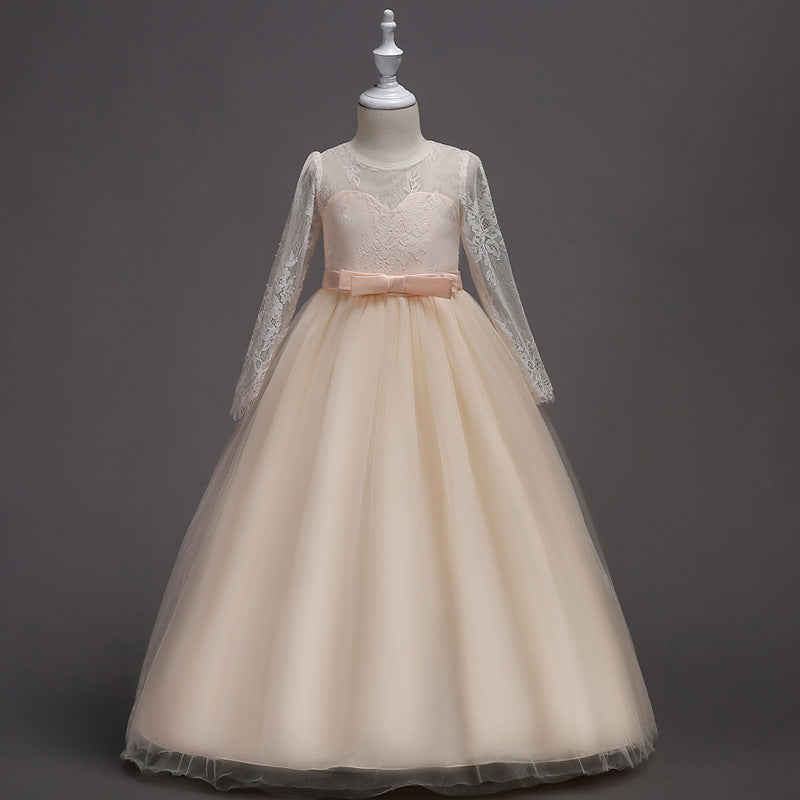 Kids Long Flower Girl Dress Dress Kamran Fashion