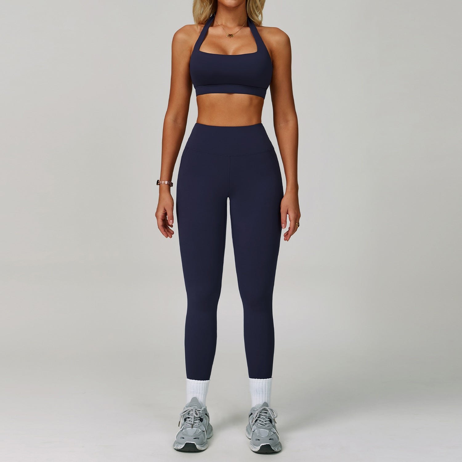 Backless Yoga Clothes Suit Halter Tight Quick-drying Workout Clothes Kamran Fashion