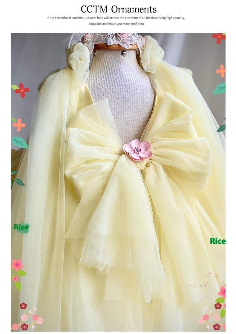 Girls' Embroidered Princess Dress Bride Fellow Kids Kamran Fashion