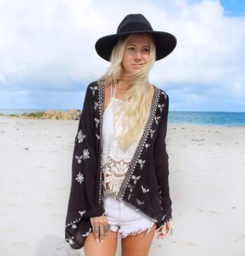 Summer Seaside Blouse Chiffon Cardigan Voile Jacket Kamran Fashion