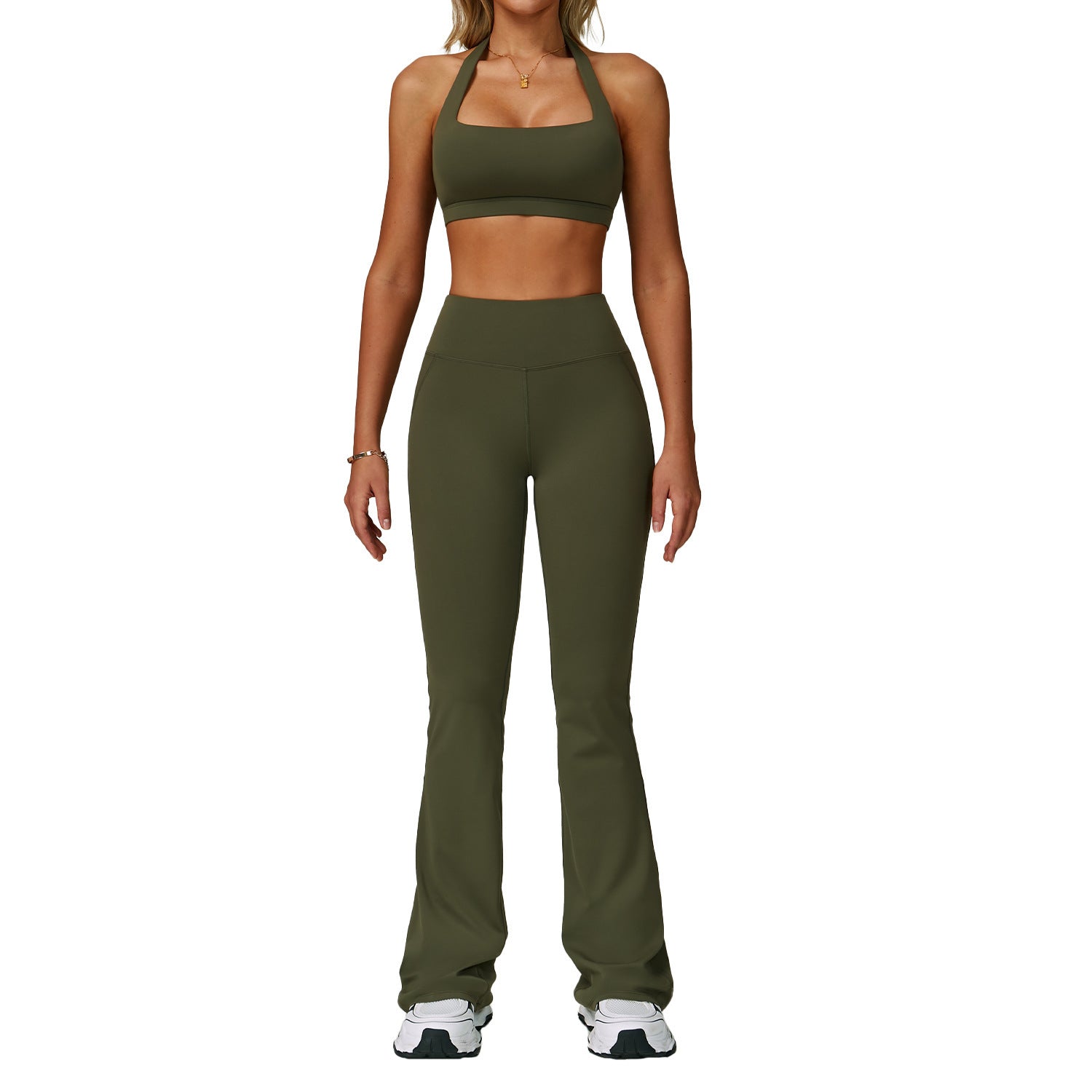 Backless Yoga Clothes Suit Halter Tight Quick-drying Workout Clothes Kamran Fashion