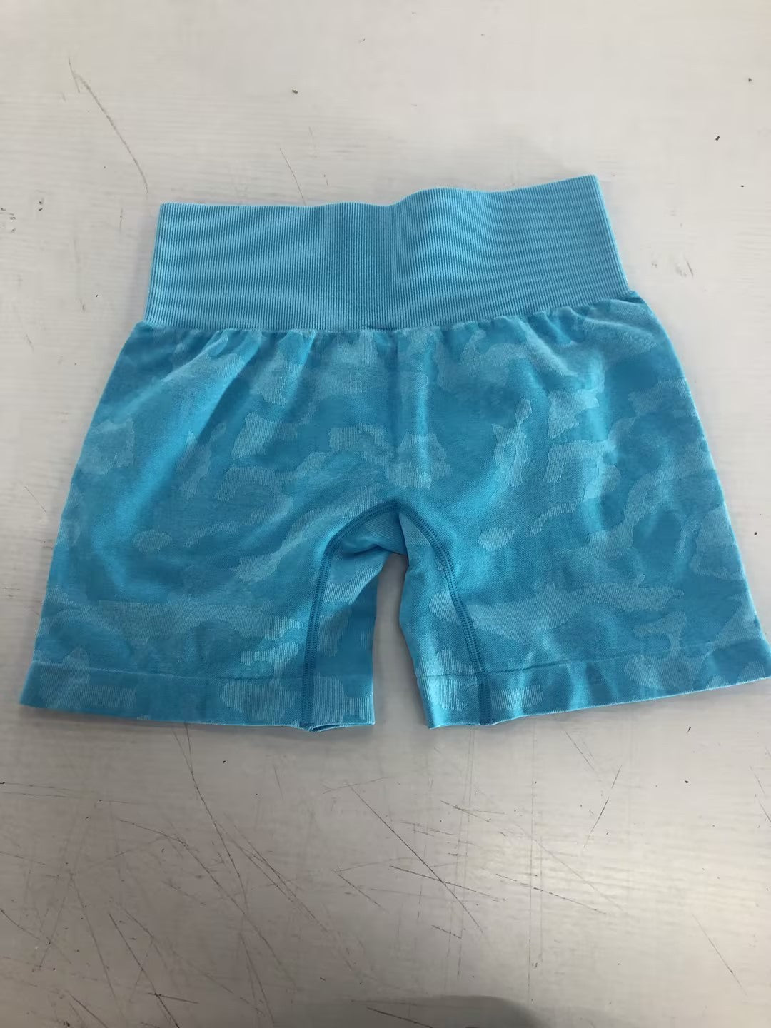 Women's Camo Jacquard Seamless Gym Shorts Kamran Fashion