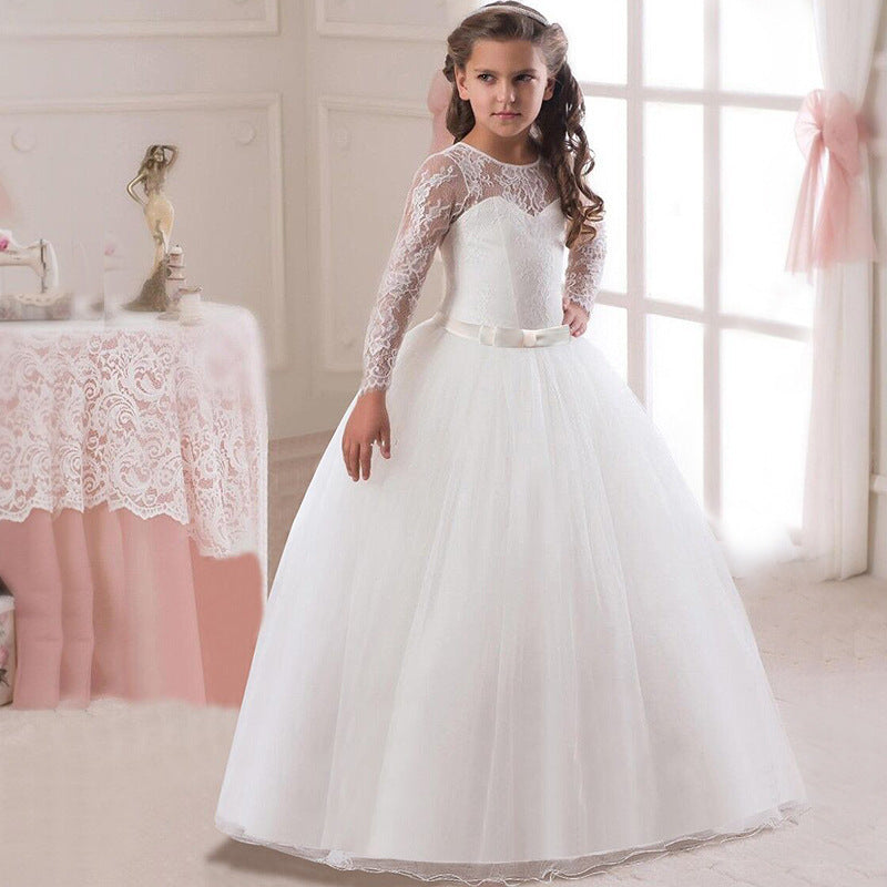 Kids Long Flower Girl Dress Dress Kamran Fashion