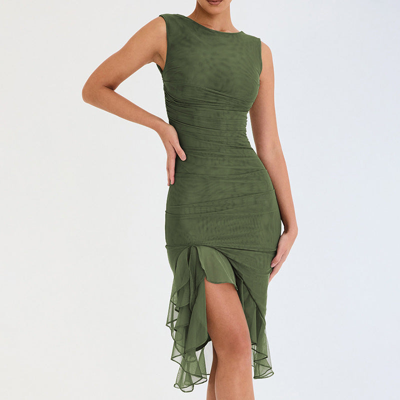 Summer Slim Skinny Sleeveless Dress For Women Fashion Party Club Dresses Kamran Fashion