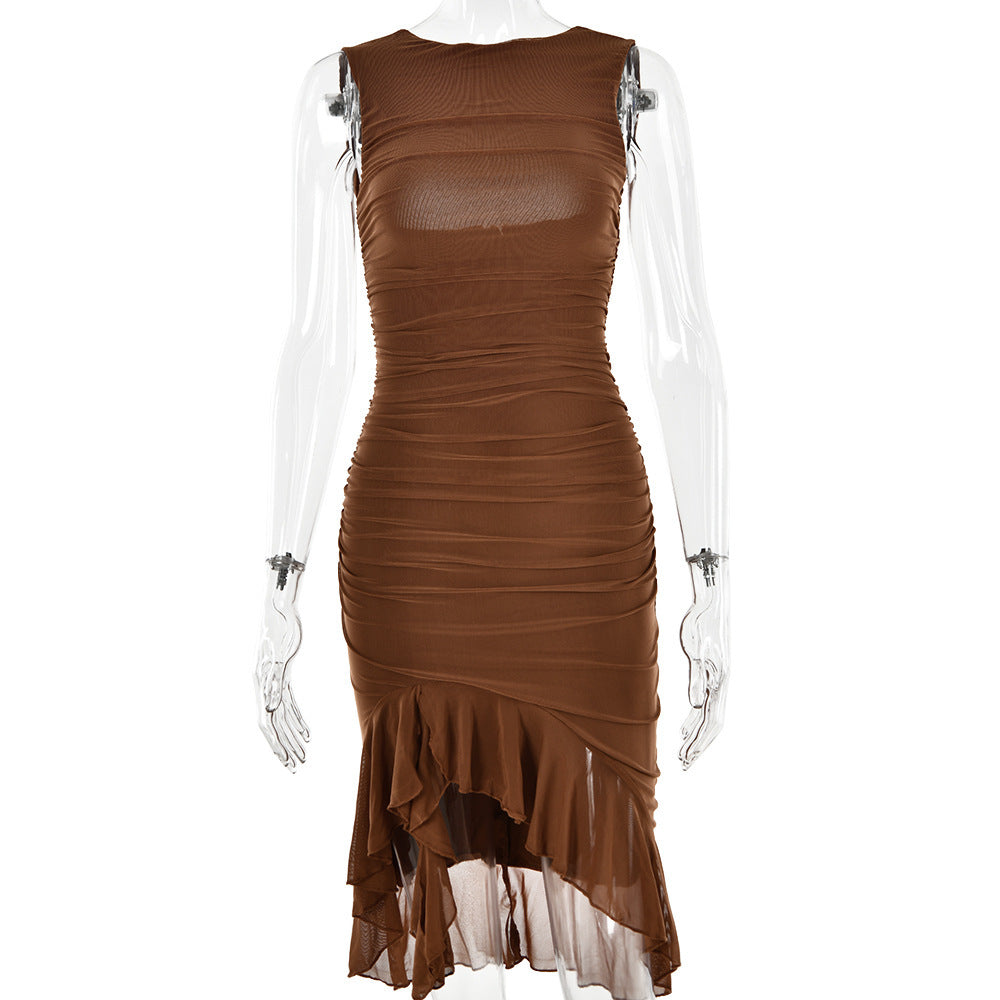 Summer Slim Skinny Sleeveless Dress For Women Fashion Party Club Dresses Kamran Fashion