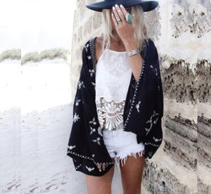 Summer Seaside Blouse Chiffon Cardigan Voile Jacket Kamran Fashion