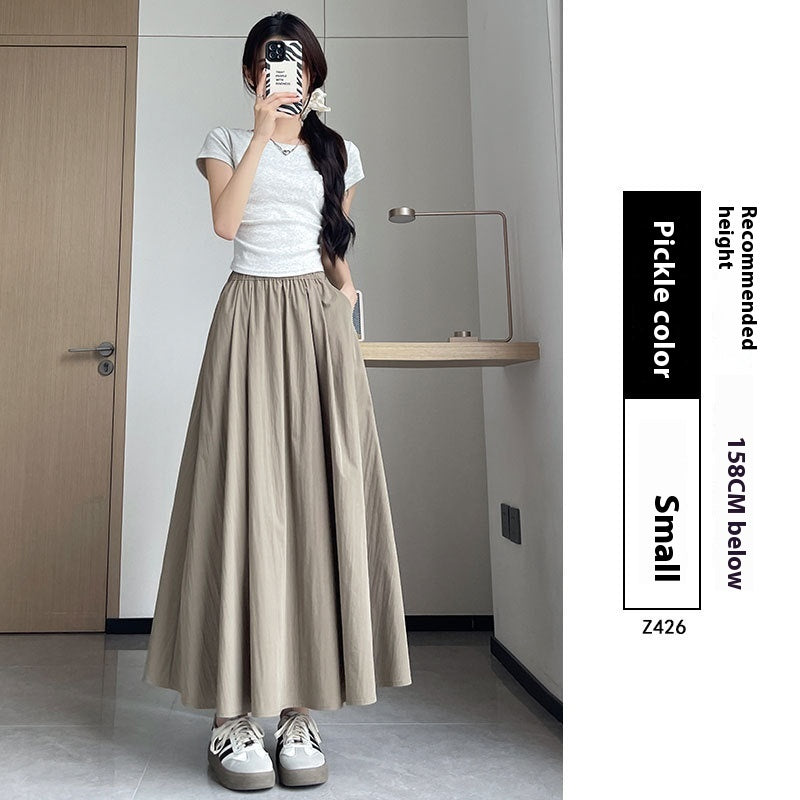 Summer High Waist A- Line Slimming Pleated Dress Kamran Fashion