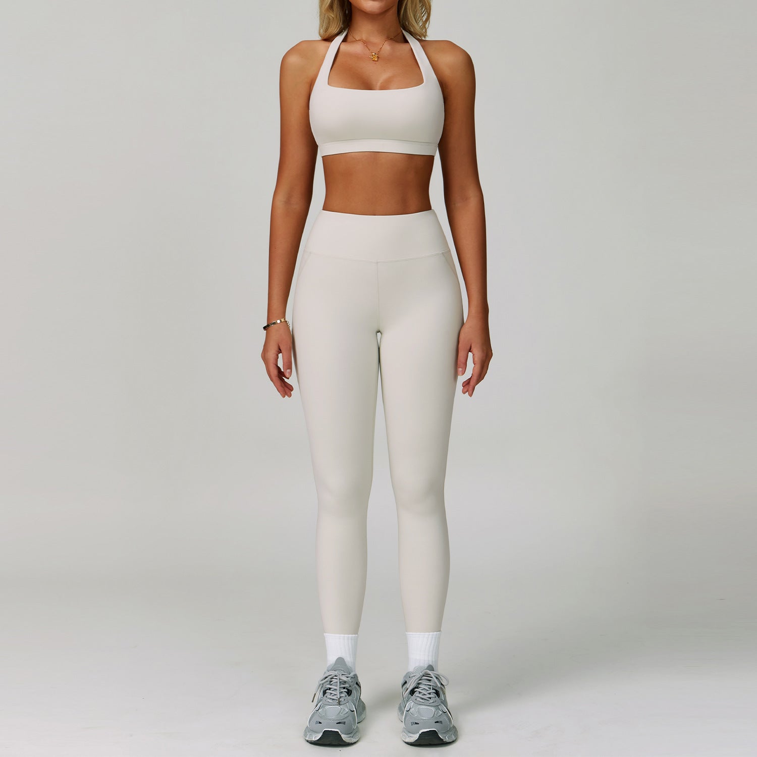 Backless Yoga Clothes Suit Halter Tight Quick-drying Workout Clothes Kamran Fashion