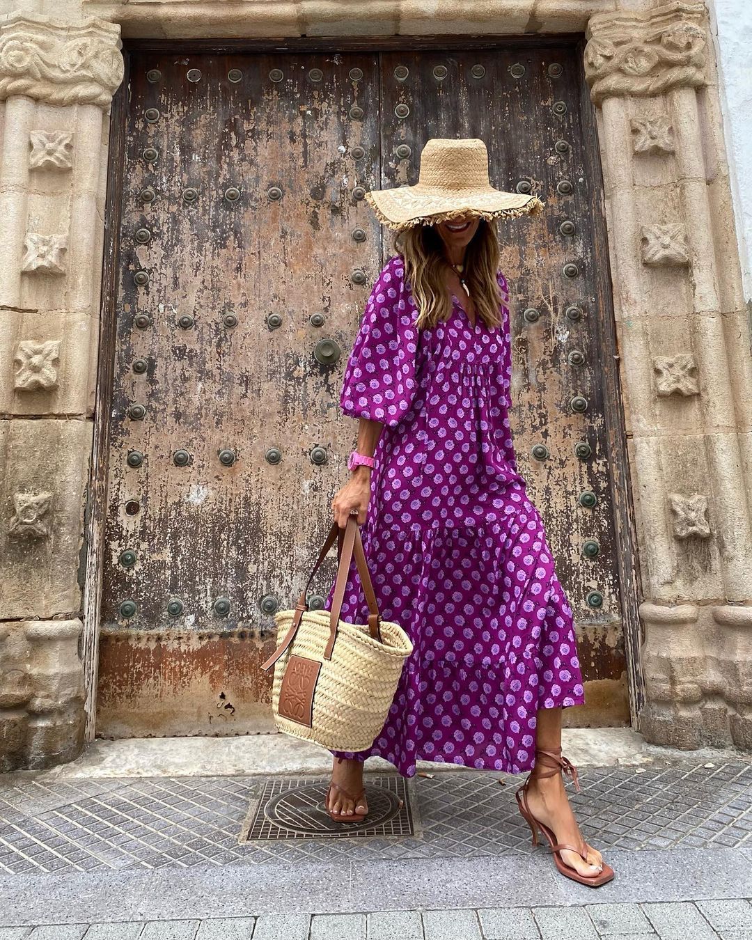 Summer Women's Vintage Printed Bohemian Dress Elegant Ladies Casual Loose V-Neck Short Sleeve Long Dresses Kamran Fashion