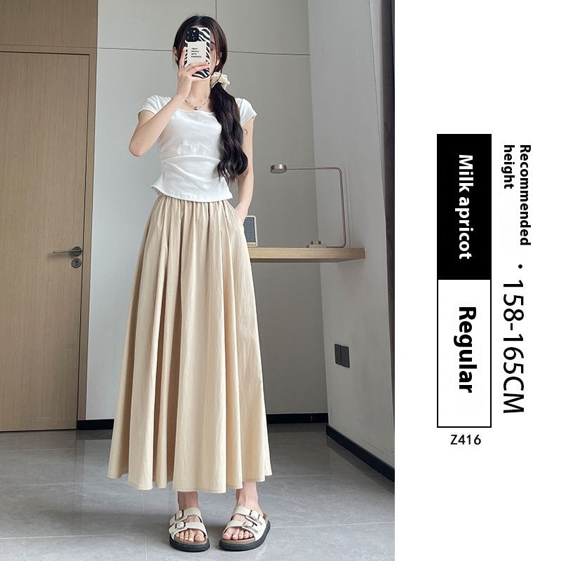 Summer High Waist A- Line Slimming Pleated Dress Kamran Fashion