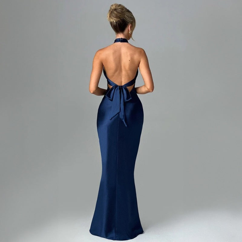 Summer Fashion Elegant Backless Sleeveless Dress Kamran Fashion