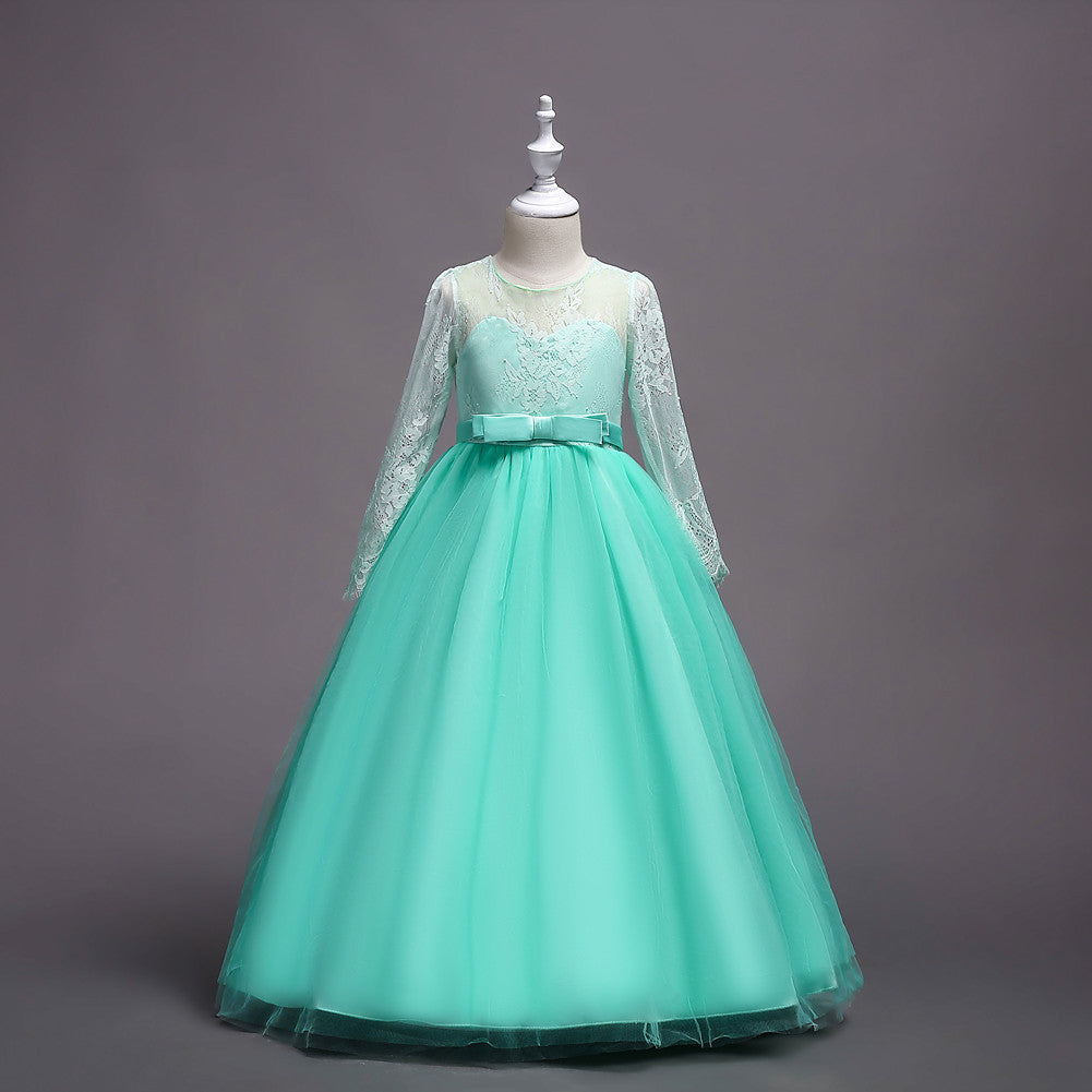 Kids Long Flower Girl Dress Dress Kamran Fashion