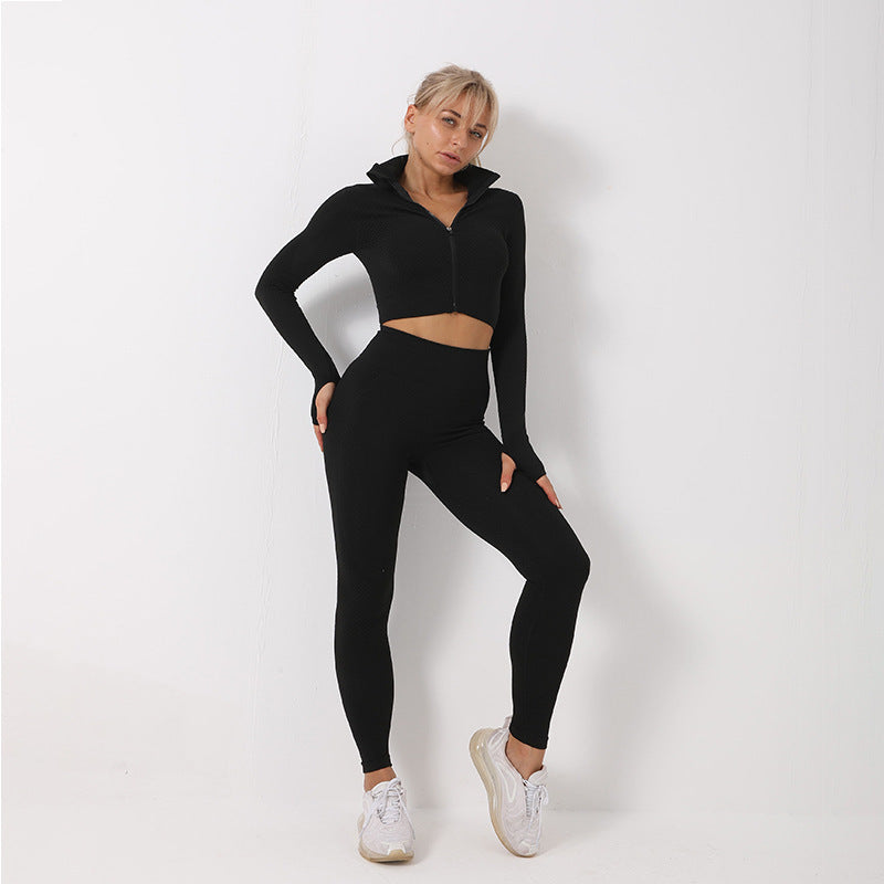 3PCS Yoga Set Seamless Sport Set Women Gym Clothing Leggings Women Crop Top Sports Bra Women Fitness Gym Set Womens Outfits Tracksuit Kamran Fashion