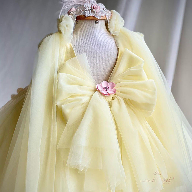 Girls' Embroidered Princess Dress Bride Fellow Kids Kamran Fashion