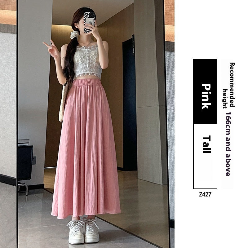 Summer High Waist A- Line Slimming Pleated Dress Kamran Fashion