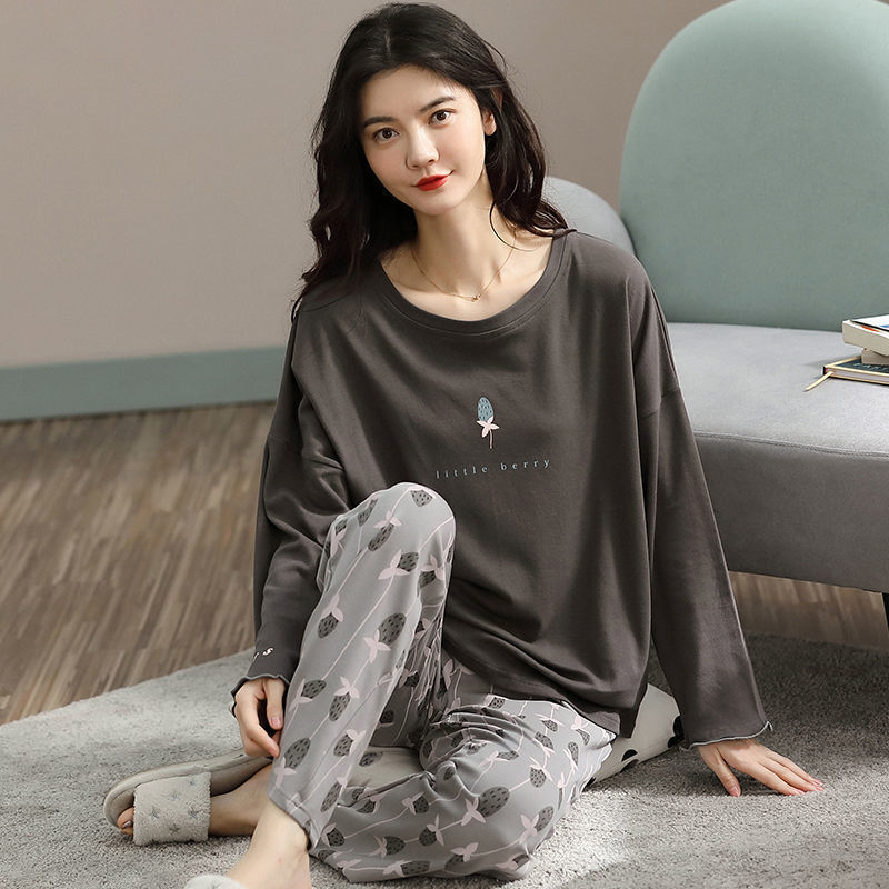 Pajamas Set Women Cute Cartoon Print Sleepwear 2 Piece Lounge Sets Kamran Fashion