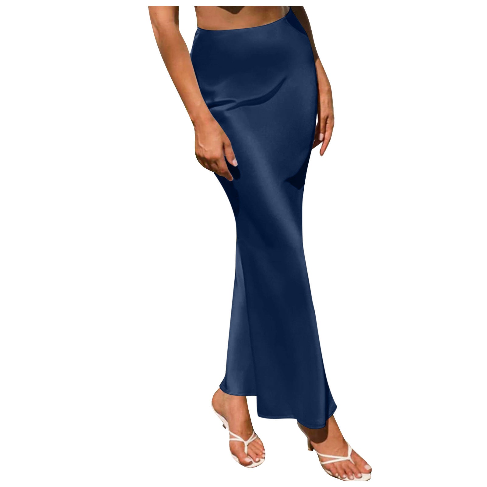 Summer Silky Textured Forged Skirt For Women Kamran Fashion