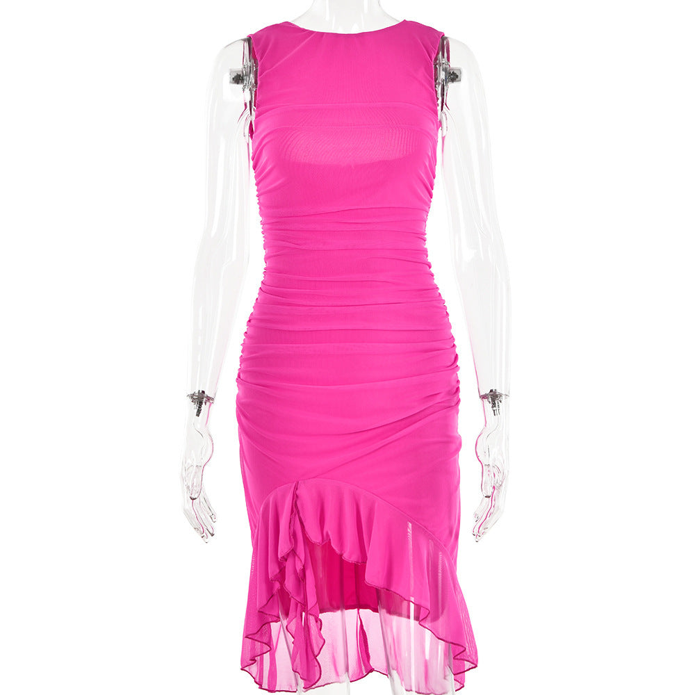 Summer Slim Skinny Sleeveless Dress For Women Fashion Party Club Dresses Kamran Fashion
