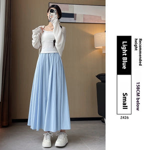 Summer High Waist A- Line Slimming Pleated Dress Kamran Fashion