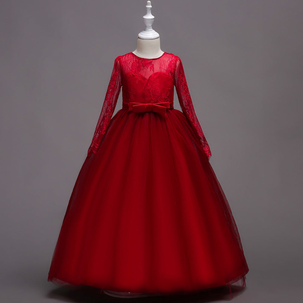 Kids Long Flower Girl Dress Dress Kamran Fashion