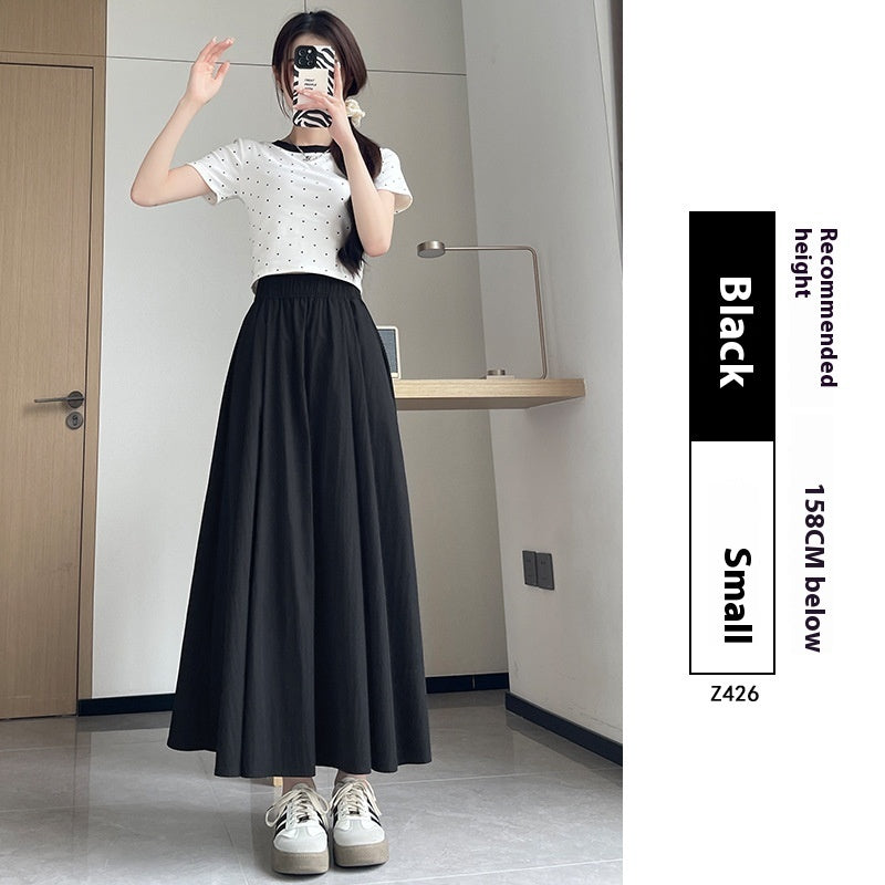 Summer High Waist A- Line Slimming Pleated Dress Kamran Fashion
