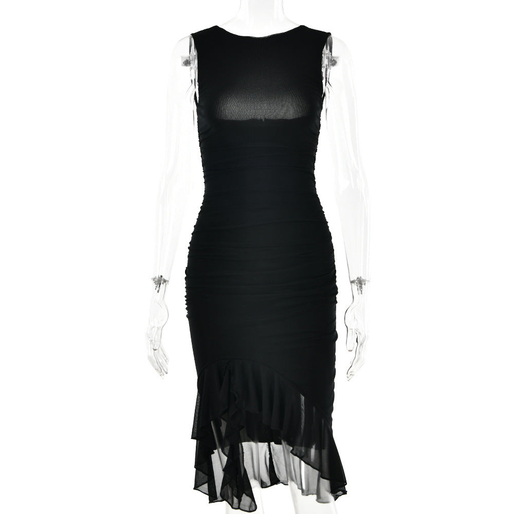 Summer Slim Skinny Sleeveless Dress For Women Fashion Party Club Dresses Kamran Fashion