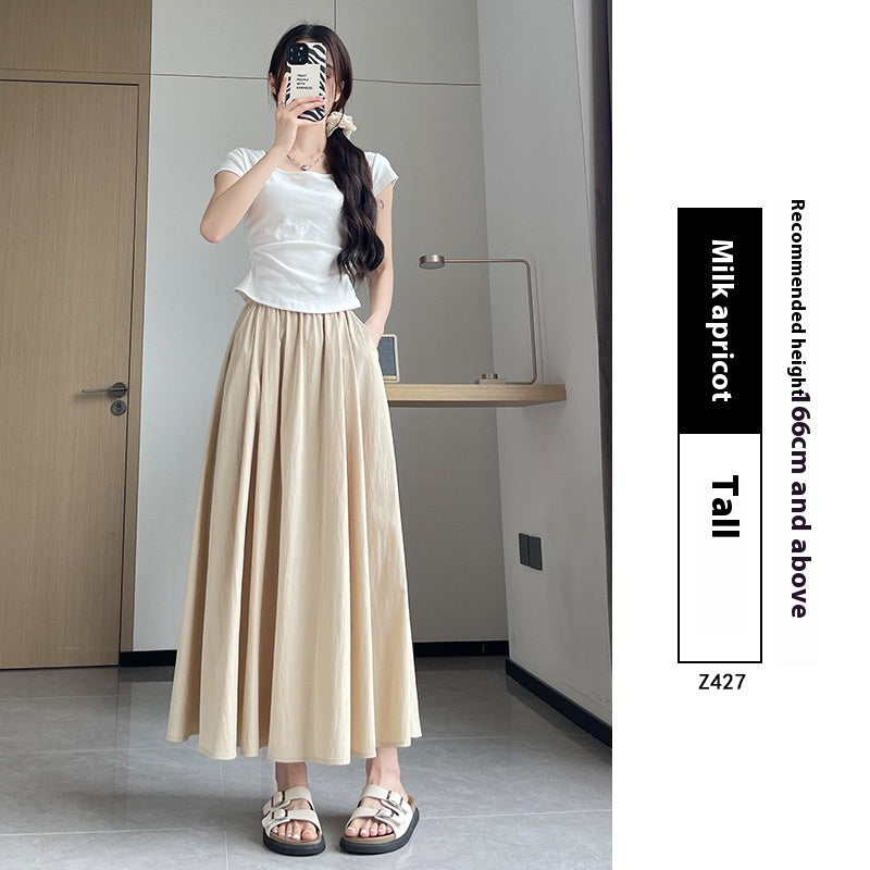 Summer High Waist A- Line Slimming Pleated Dress Kamran Fashion