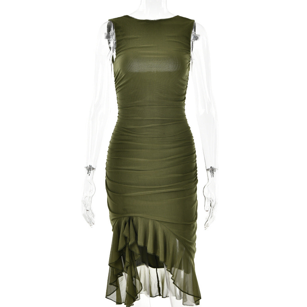 Summer Slim Skinny Sleeveless Dress For Women Fashion Party Club Dresses Kamran Fashion