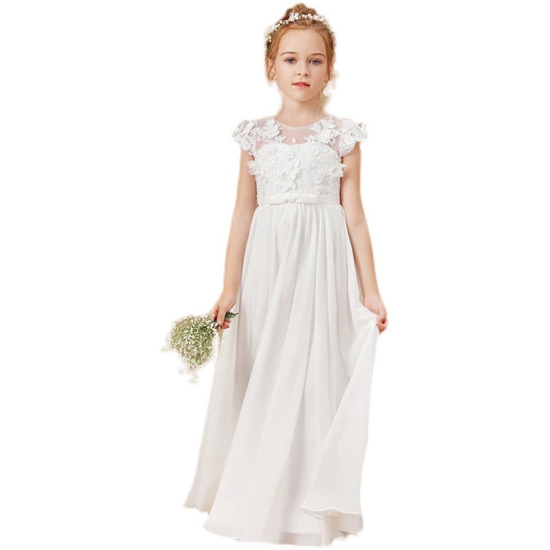 Kids Dress Ladies White Flower Girl Wedding Kamran Fashion