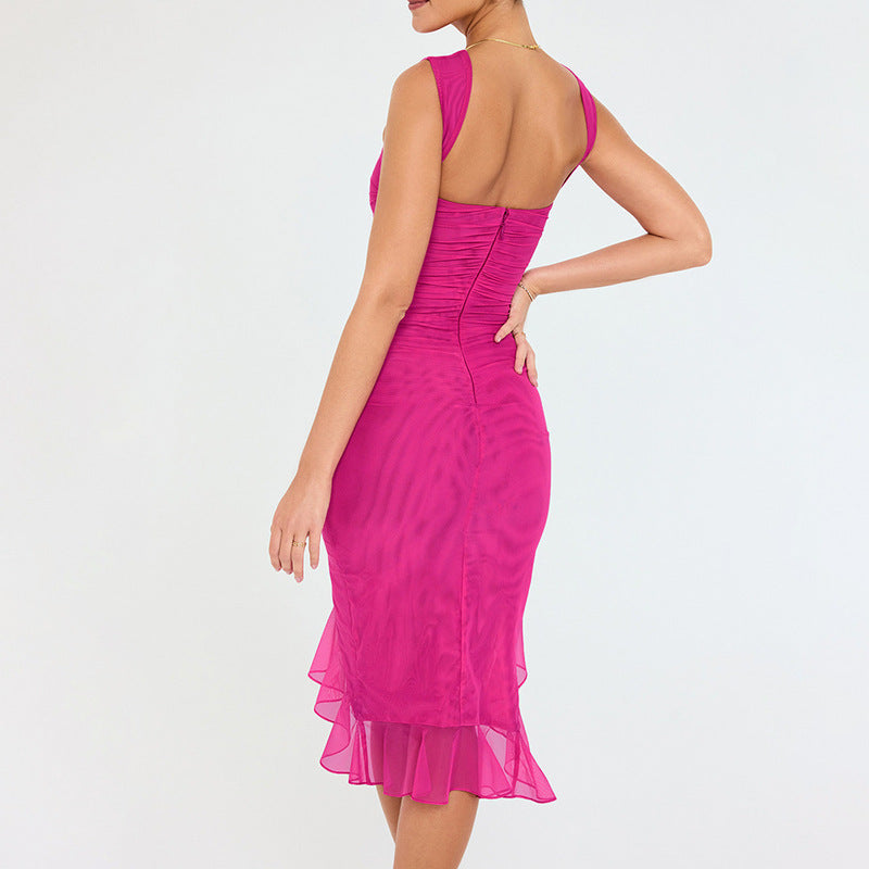 Summer Slim Skinny Sleeveless Dress For Women Fashion Party Club Dresses Kamran Fashion