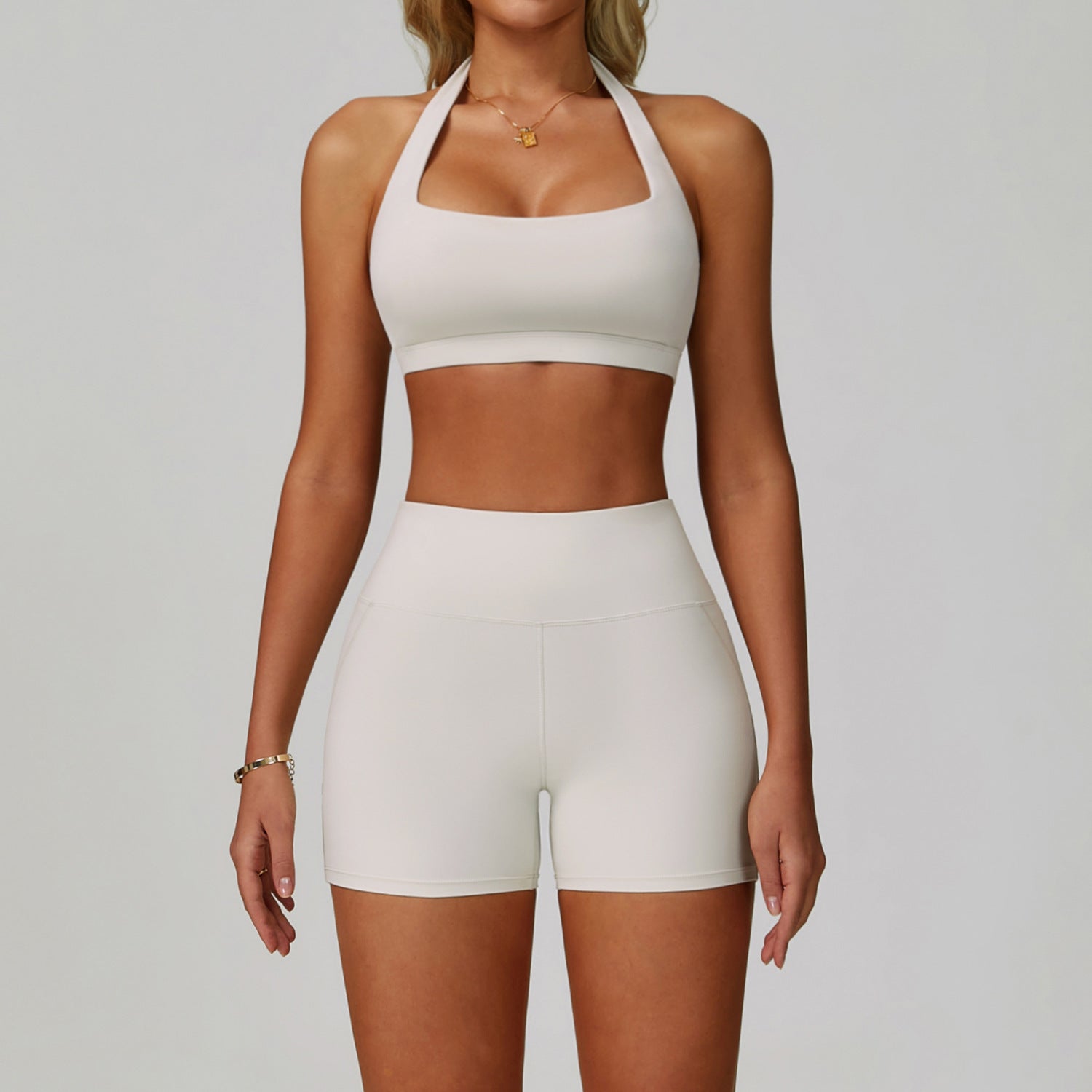 Backless Yoga Clothes Suit Halter Tight Quick-drying Workout Clothes Kamran Fashion