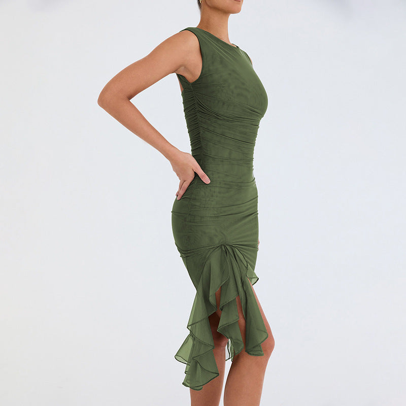 Summer Slim Skinny Sleeveless Dress For Women Fashion Party Club Dresses Kamran Fashion