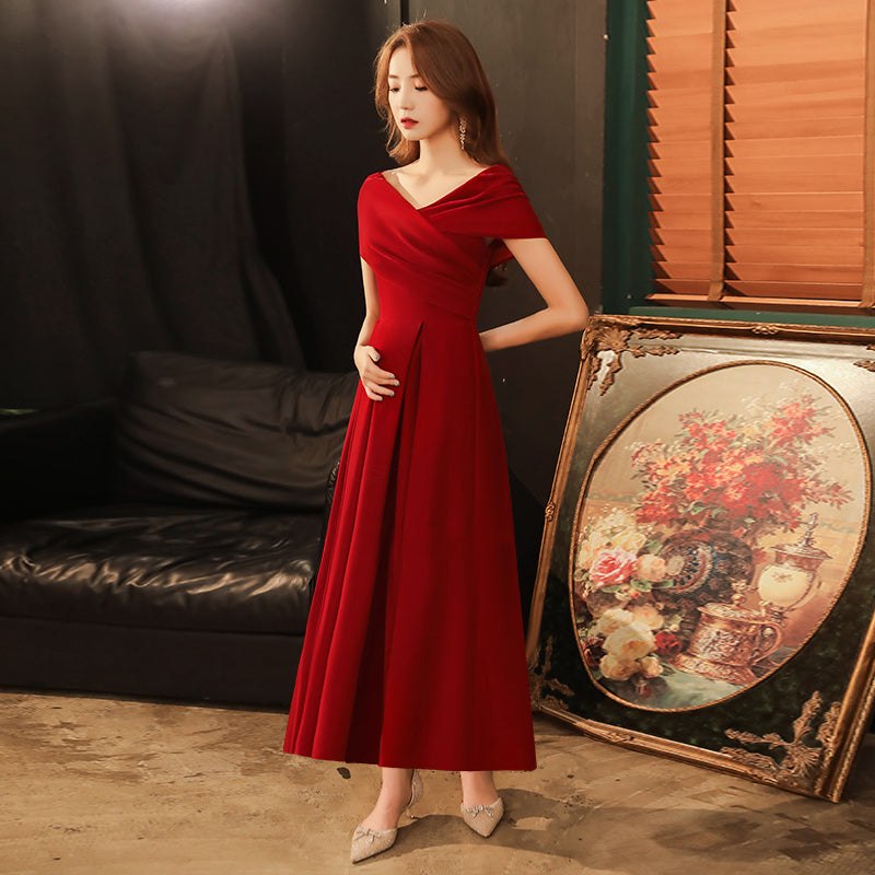 Summer Wedding Red Engagement Dress Kamran Fashion