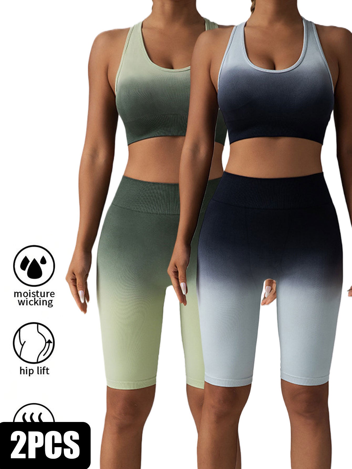 2 Pack Workout Shorts For Women Scrunch Butt Lifting High Waisted Yoga Gym Seamless Booty Biker Shorts Kamran Fashion
