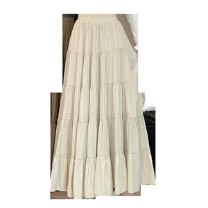 Spring And Summer High Waist Design Sense A- Line Skirt